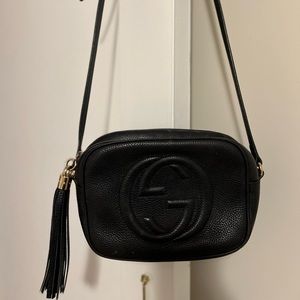 Gucci Soho Leather Disco Bag Black
